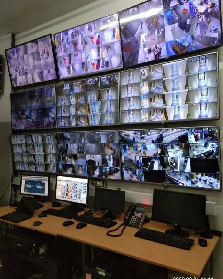 Control room video wall